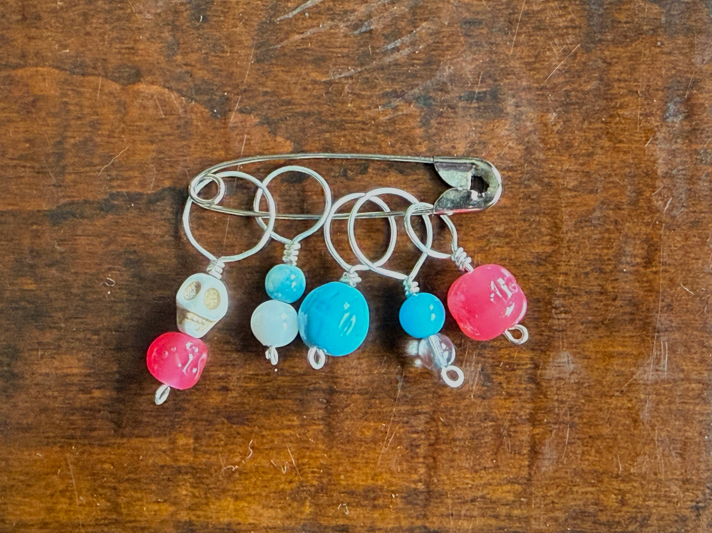 Trans Pride Stitch Markers, set of 5