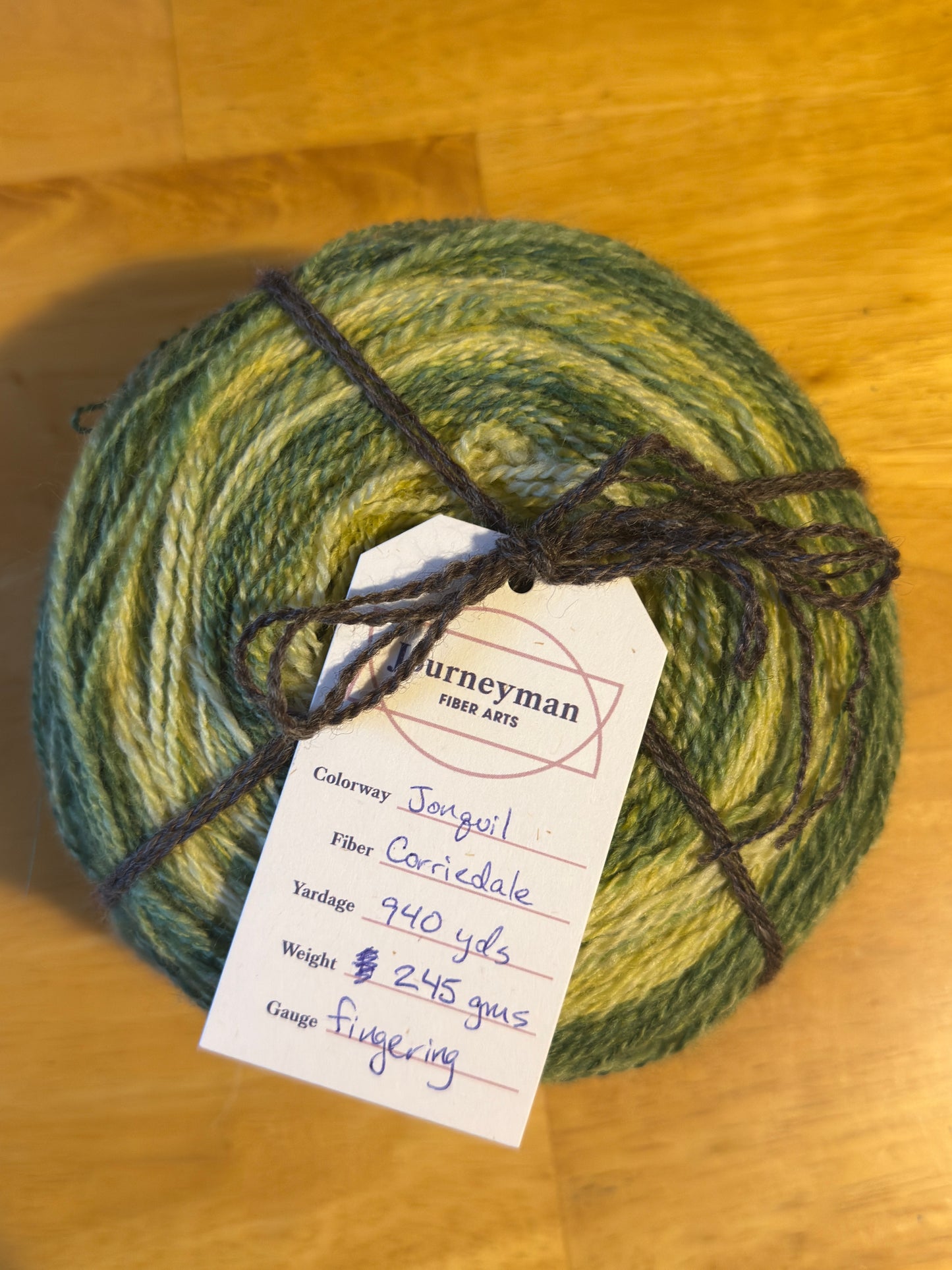 Jonquil: Handspun, hand-dyed yarn