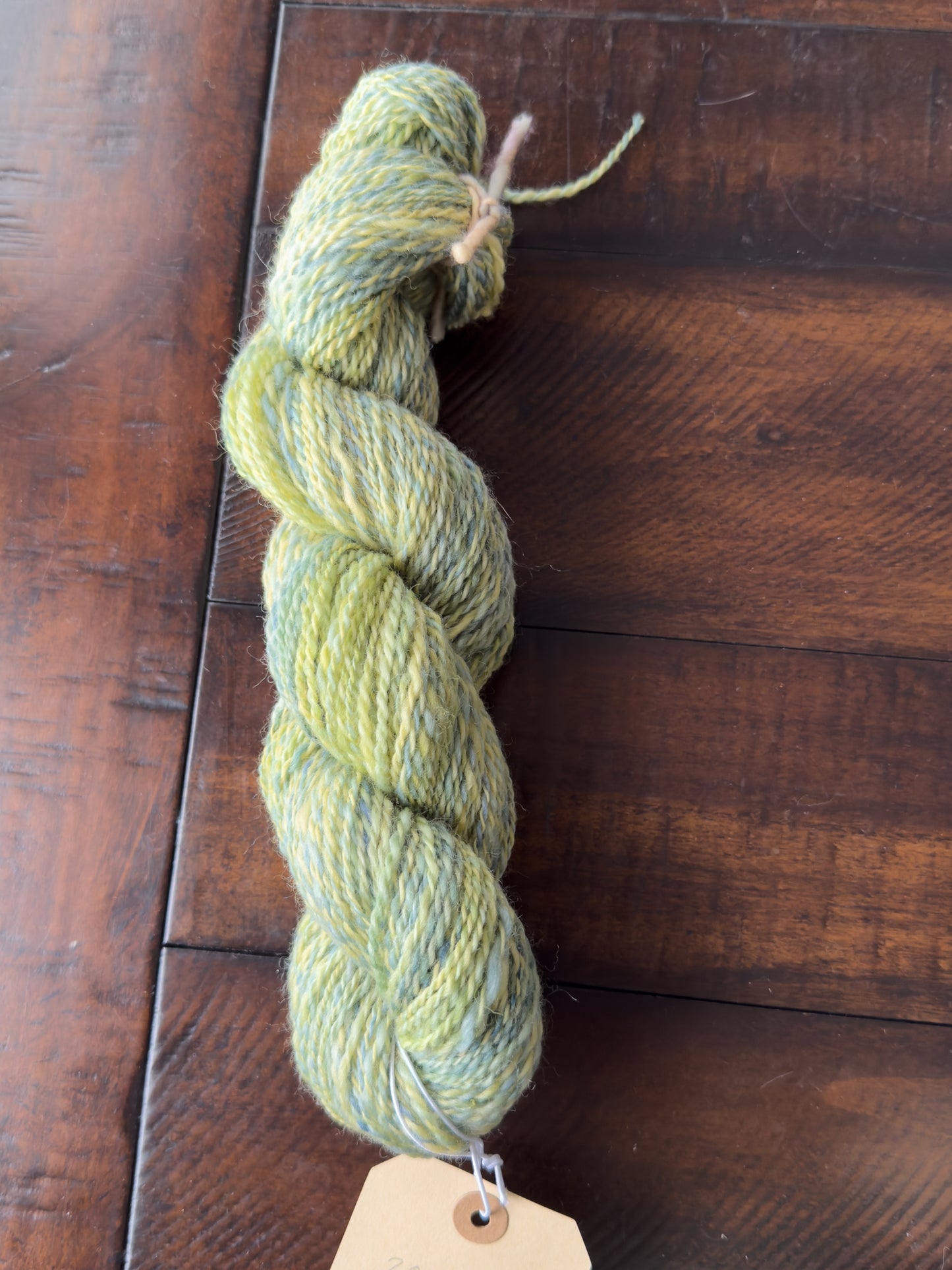 Handspun Yarn: 2-ply Corriedale wool, “Sea Creatures”